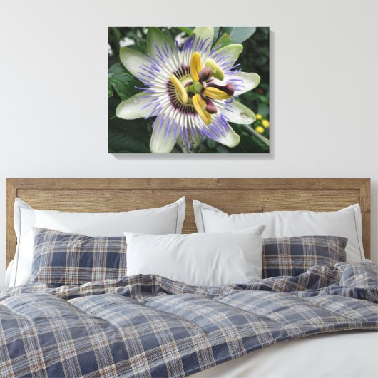 Passion Flower Canvas afdrukken (Insitu (Slaapkamer))