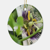 Passion Flower Closeup Keramisch Ornament (Links)