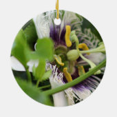 Passion Flower Closeup Keramisch Ornament (Achterkant)