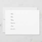 Passion Flower Invitation Kaart (Achterkant)