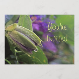 Passion Flower Invitation Kaart
