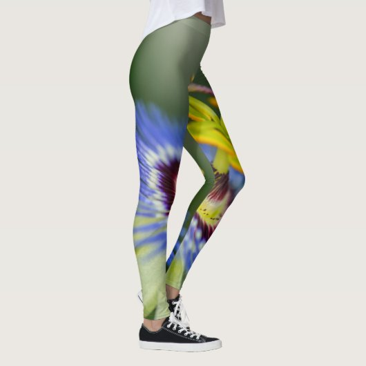 Passion Flower Leggings - Grote Mode Leggings (Rechts)