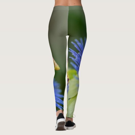 Passion Flower Leggings - Grote Mode Leggings (Achterkant)