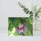Passion Flower - Paars Briefkaart (Staand voorkant)