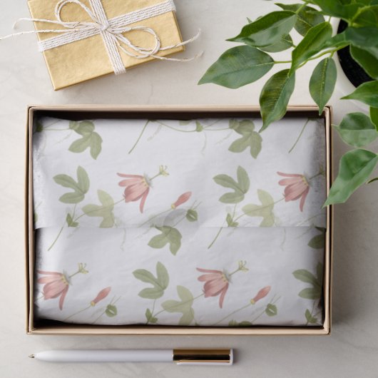 Passion Flower Pattern Tissuepapier (Geschenk)