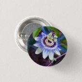 Passion Flower Pinback Button (Voorkant /achterkant)