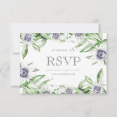 Passion flower rsvp-kaart RSVP kaartje (Voorkant)