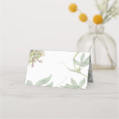 Passion Flower Table Place Card of Escort Kaart Plaatskaartje (Achterkant)