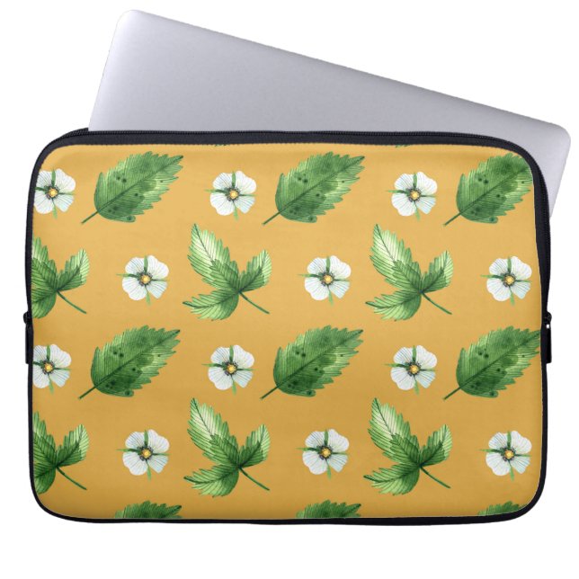 Passion Flower Vine Laptop Sleeve (Voorkant)