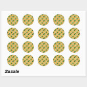 Passion Flower Vine Ronde Sticker (Vel)