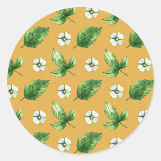 Passion Flower Vine Ronde Sticker