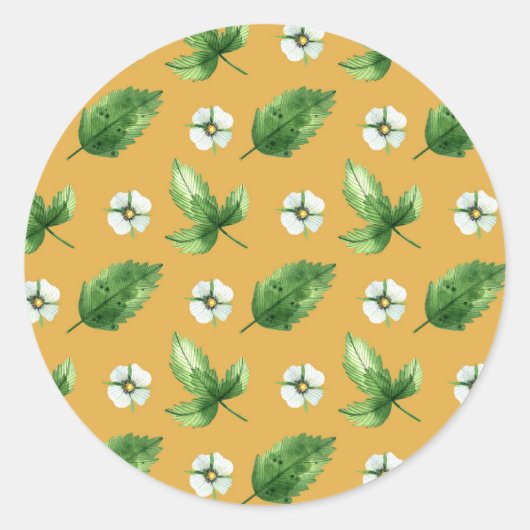 Passion Flower Vine Ronde Sticker (Voorkant)