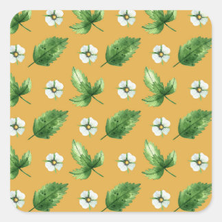 Passion Flower Vine Vierkante Sticker