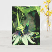 Passion Flower Wenskaart Kaart (Gele Bloem)
