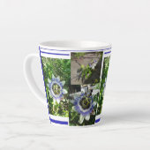 Passion Flowers Collage Latte Mok (Linkerhoek)