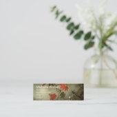 Passion Flowers en Hummingbird Profile Cards Mini Visitekaartje (Staand voorkant)