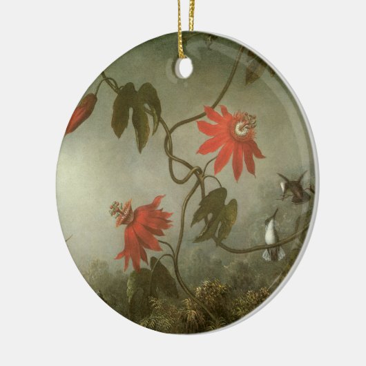 Passion Flowers en Hummingbird van Martin J Heade Keramisch Ornament (Links)