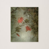 Passion Flowers en Hummingbird van Martin J Heade Legpuzzel (Verticaal)