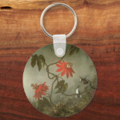 Passion Flowers en Hummingbird van Martin J Heade Sleutelhanger (Voorkant)