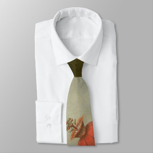 Passion Flowers en Hummingbird van Martin J Heade Stropdas (Gebonden)