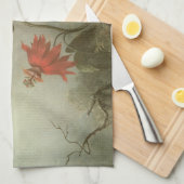 Passion Flowers en Hummingbird van Martin J Heade Theedoek (Quarter Fold)