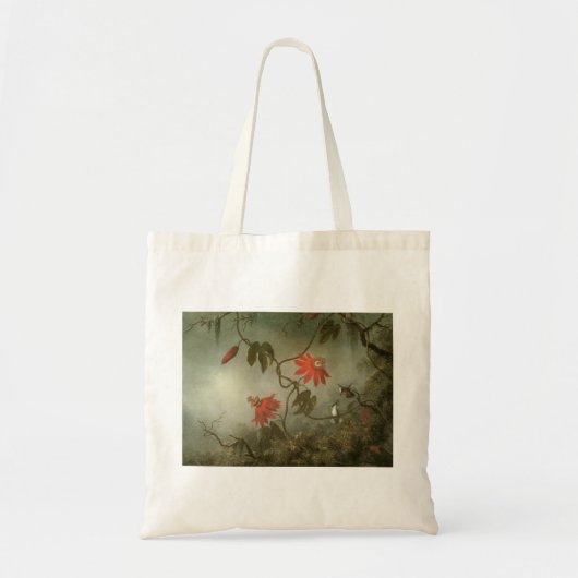 Passion Flowers en Hummingbird van Martin J Heade Tote Bag (Voorkant)