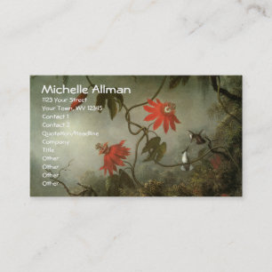 Passion Flowers en Hummingbird Visitekaartjes