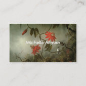 Passion Flowers en Hummingbird Visitekaartjes (Achterkant)