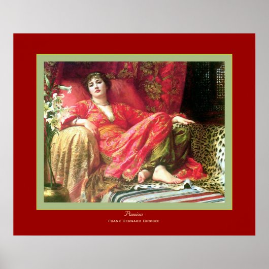 Passion~ Frank Bernard Dicksee Poster (Voorkant)