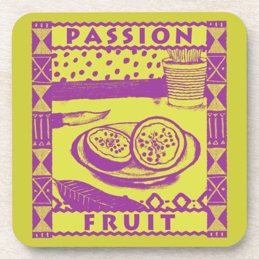Passion Fruit Bier Onderzetter (Voorkant)
