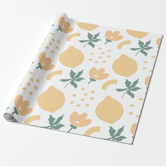 Passion Fruit Flower Cadeaupapier (Uitgerold)