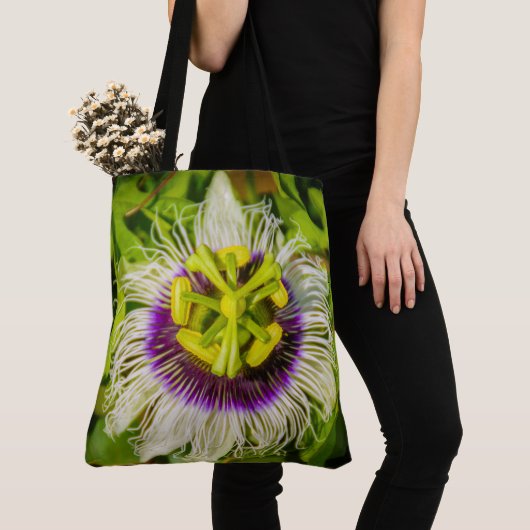 Passion Fruit Flower, Kauai Hawaiian Beach Bag Tote Bag (Dichtbij)