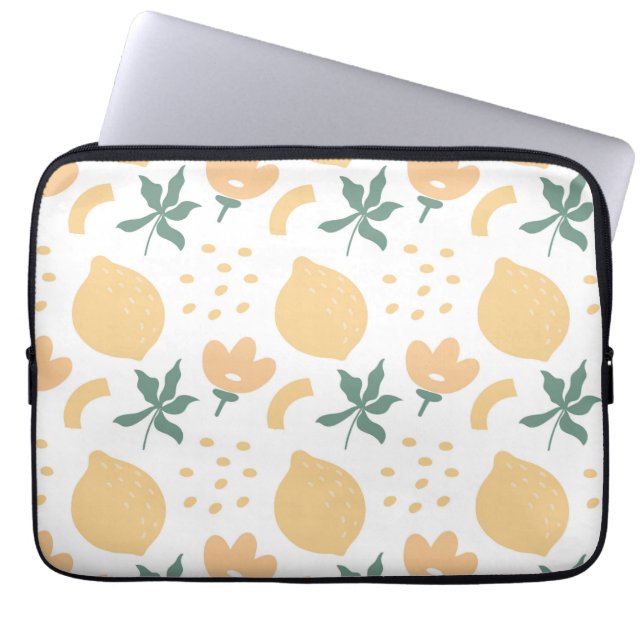 Passion Fruit Flower Laptop Sleeve (Voorkant)