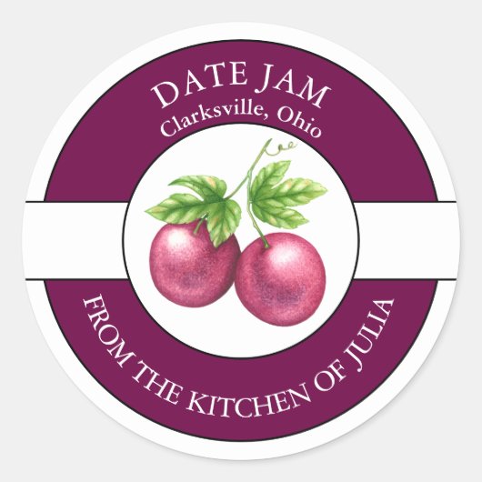 Passion Fruit Jam Label (Voorkant)