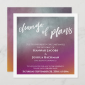 Passion Fruit Plan Verandering Uitgestelde bruilof Kaart (Voorkant / Achterkant)