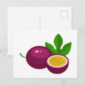 Passion fruit slices briefkaart (Voorkant / Achterkant)