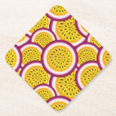Passion fruit slices kartonnen onderzetters (Voorkant)
