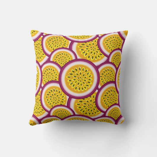 Passion fruit slices kussen (Achterkant)