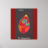 Passion in a Teardrop  Canvas Afdruk (Voorkant)
