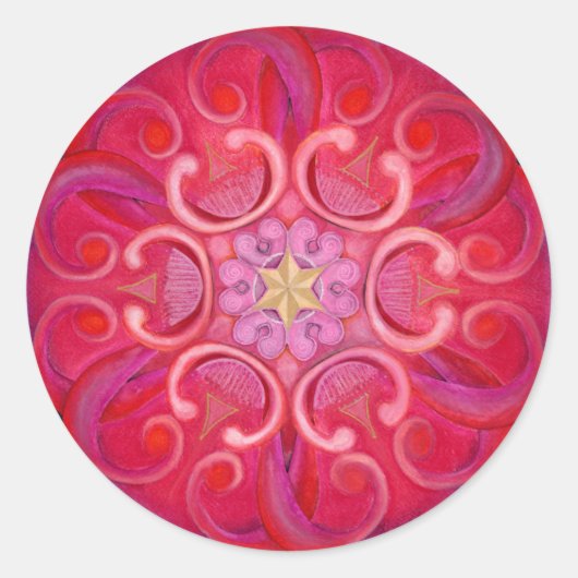 Passion Mandala Sticker (Voorkant)