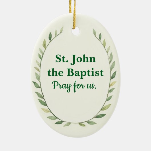 Passion of St John the Baptist God's Peace Keramisch Ornament (Achterkant)