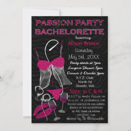 Passion Party Bachelorette, Lingerie Shower Invite Kaart