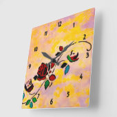 Passion Piecks Custom Clock Vierkante Klok (Hoek)