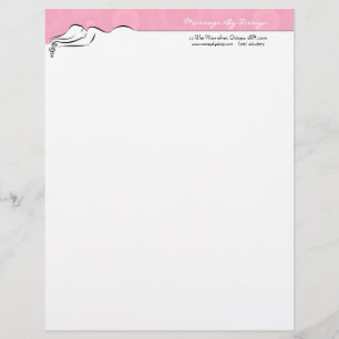 Passion Pink Darla Letterhead Briefhoofd Ontwerp