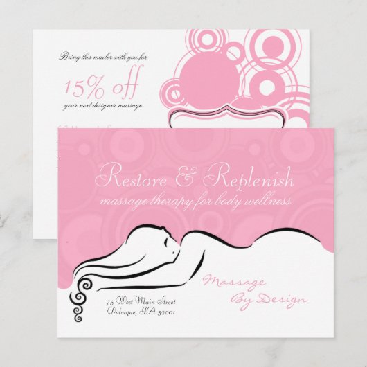 Passion Pink Darla Postcard Briefkaart (Voorkant / Achterkant)