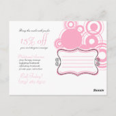 Passion Pink Darla Postcard Briefkaart (Achterkant)