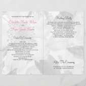 Passion Pink Waterverf Flowers Weddenschap (Achterkant)
