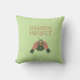 Passion Project Hand-Knit Graphic Pillow | Craft  Kussen