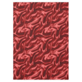 Passion Red Faux Satin Wedding Tafelkleed (Voorkant)