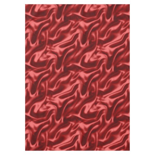 Passion Red Faux Satin Wedding Tafelkleed (Voorkant)